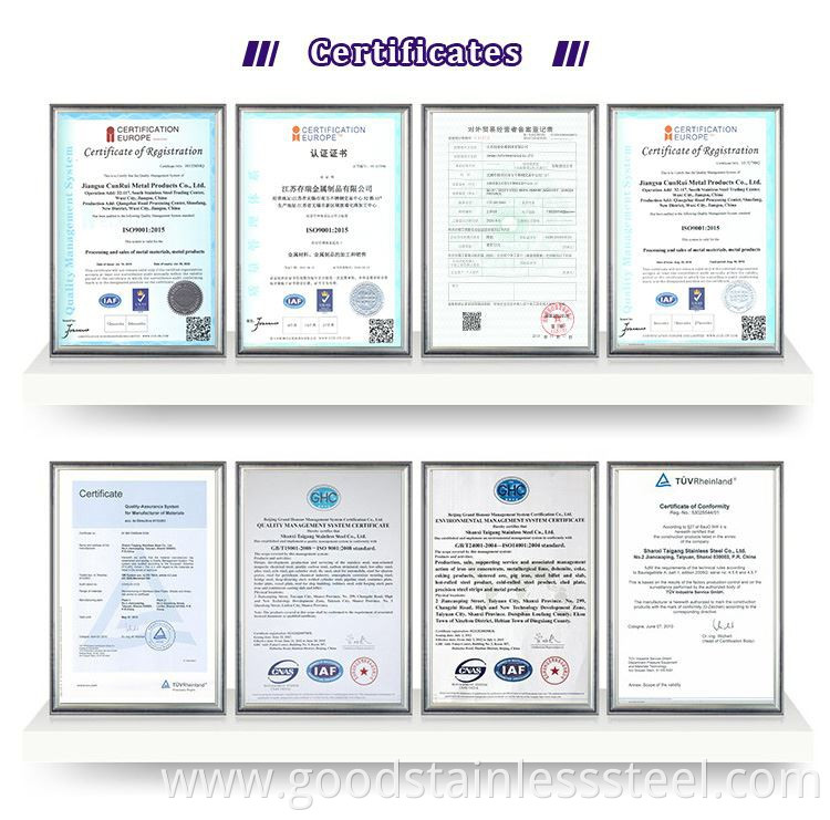 Certificates